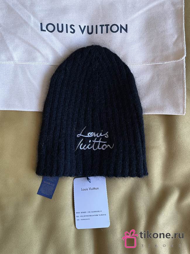 LV Script Beanie S00 Black M97804 - 1