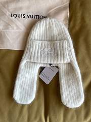 LV Script Beanie White M97735 - 1