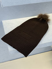 Fendi Hat Wool Beanie Brown - 3