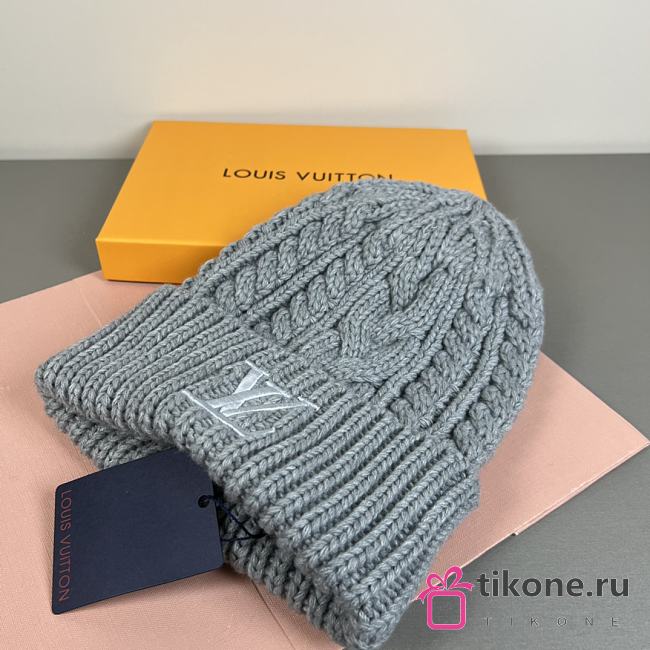 LV Mini Cable Beanie Gray - 1