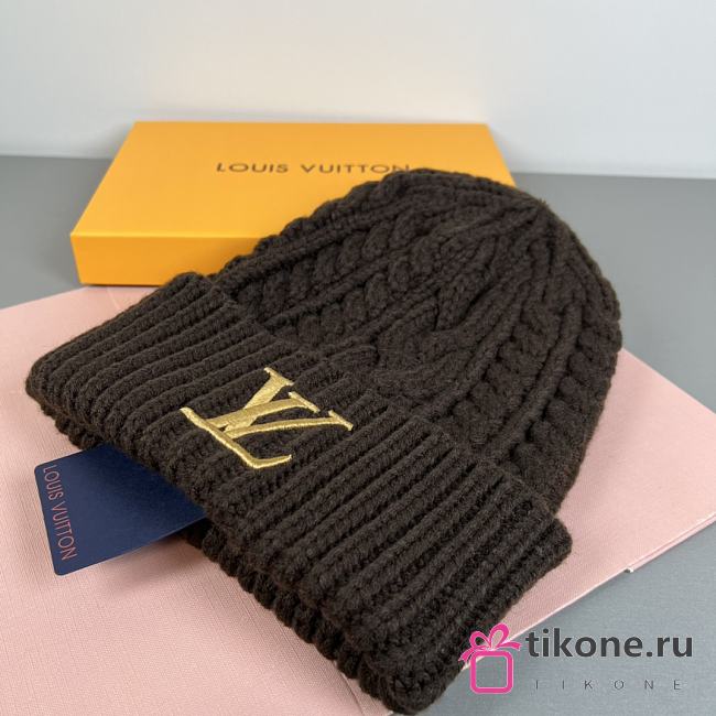 LV Mini Cable Beanie Brown M5257A - 1