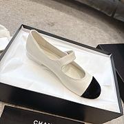 Chanel Mary Janes Lambskin & Velvet White & Black - 6