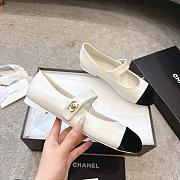 Chanel Mary Janes Lambskin & Velvet White & Black - 4
