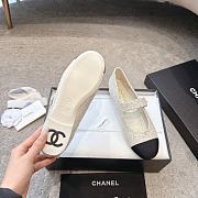 Chanel Mary Janes Tweed & Grosgrain White & Black - 6