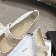 Chanel Mary Janes Tweed & Grosgrain White & Black - 3