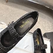 Chanel Mary Janes Tweed & Grosgrain Black - 3
