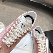 Chanel Trainers Calfskin & Suede Calfskin Pink G47014 - 5
