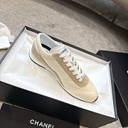 Chanel Trainers Calfskin & Suede Calfskin Beige G47014 - 3