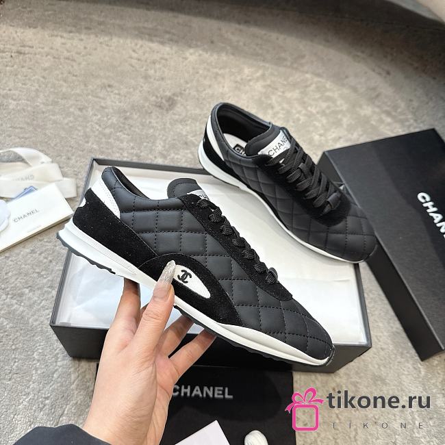 Chanel Trainers Calfskin & Suede Calfskin Black G47014 - 1