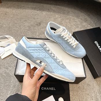 Chanel Trainers Calfskin & Suede Calfskin Blue G47014
