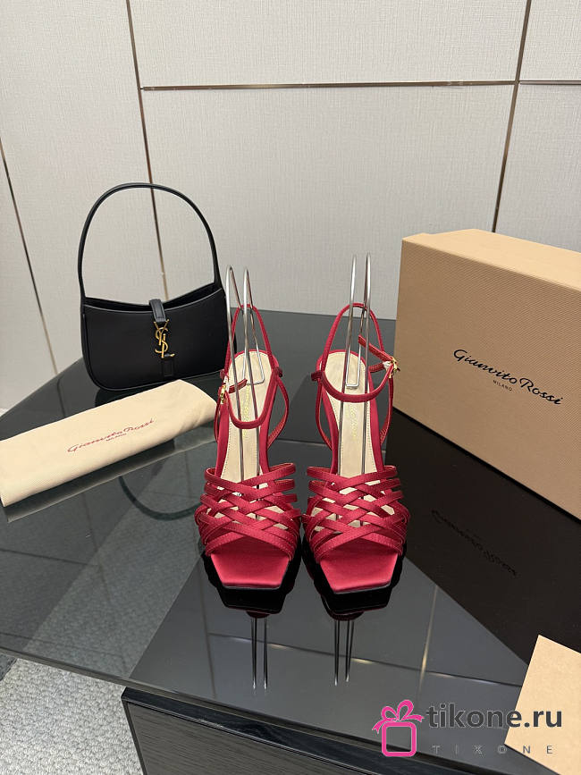 Gianvito Rossi 95 Kerry Sandals Red - 1