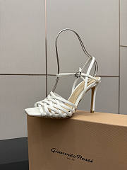 Gianvito Rossi 95 Kerry Sandals White - 5