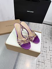 Gianvito Rossi 70 Vyna Sandals Purple - 6