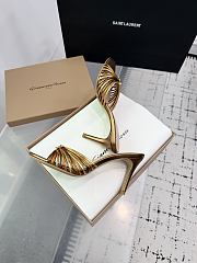 Gianvito Rossi 70 Vyna Sandals Brown Metallic Nappa - 4
