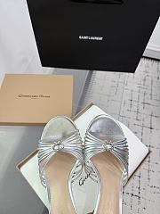 Gianvito Rossi 70 Vyna Sandals Silver - 6