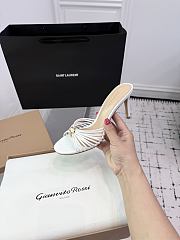 Gianvito Rossi 70 Vyna Sandals White - 6