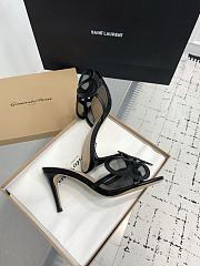 Gianvito Rossi Ilia 75 Mesh Trimmed Sandals Black - 5