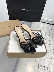 Gianvito Rossi Ilia 75 Mesh Trimmed Sandals Black - 3
