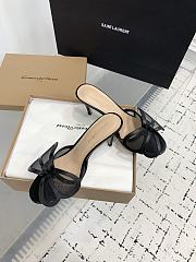 Gianvito Rossi Ilia 75 Mesh Trimmed Sandals Black - 2