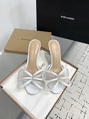 Gianvito Rossi Ilia 75 Mesh Trimmed Sandals White - 1