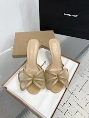 Gianvito Rossi Ilia 75 Mesh Trimmed Sandals Beige - 1