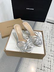 Gianvito Rossi Ilia 75 Mesh Trimmed Sandals Sillver - 4