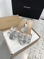 Gianvito Rossi Ilia 75 Mesh Trimmed Sandals Sillver - 2