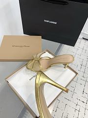 Gianvito Rossi Ilia 75 Mesh Trimmed Sandals Gold - 3