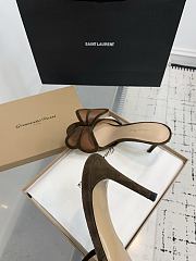 Gianvito Rossi Ilia 75 Mesh Trimmed Suede Sandals Brown - 4