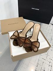 Gianvito Rossi Ilia 75 Mesh Trimmed Suede Sandals Brown - 5