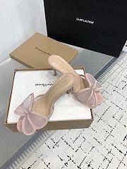 Gianvito Rossi Ilia 75 Mesh Trimmed Suede Sandals Beigee - 5