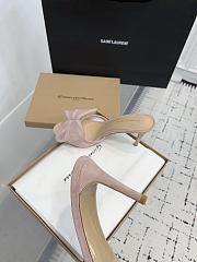 Gianvito Rossi Ilia 75 Mesh Trimmed Suede Sandals Beigee - 2