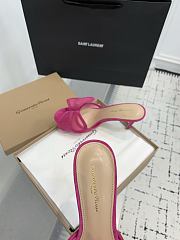 Gianvito Rossi Ilia 75 Mesh Trimmed Suede Sandals Pink - 5