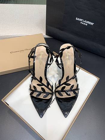 Gianvito Rossi Sandals Flavia Black Shiny Calf 105mm