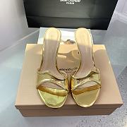 Gianvito Rossi Lucrezia Mule 70 Gold Shiny Calf - 4