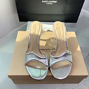 Gianvito Rossi Lucrezia Mule 70 Silver Shiny Calf - 1