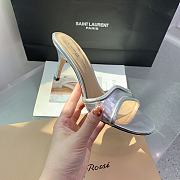 Gianvito Rossi Lucrezia Mule 70 Silver Shiny Calf - 2