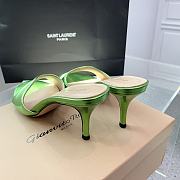 Gianvito Rossi Lucrezia Mule 70 Green Shiny Calf - 3