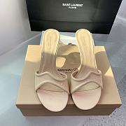 Gianvito Rossi Lucrezia Mule 70 Beige Shiny Calf - 3