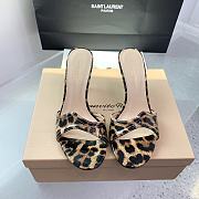 Gianvito Rossi Lucrezia Mule 70 Leopard Printed Shiny Calf - 3