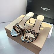 Gianvito Rossi Lucrezia Mule 70 Leopard Printed Shiny Calf - 2