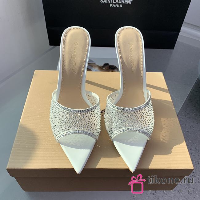 Gianvito Rossi Rania Mule 85 White - 1