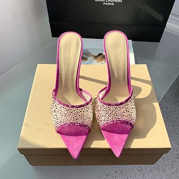 Gianvito Rossi Rania Mule 85 Dark Pink