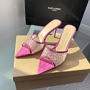 Gianvito Rossi Rania Mule 85 Dark Pink - 4