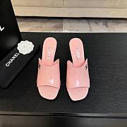 Chanel Mules Patent Calfskin Light Pink 95mm - 1