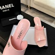 Chanel Mules Patent Calfskin Light Pink 95mm - 4
