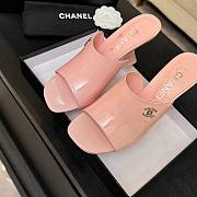 Chanel Mules Patent Calfskin Light Pink 95mm - 3
