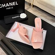 Chanel Mules Patent Calfskin Light Pink 95mm - 2