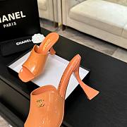Chanel Mules Patent Calfskin Coral 95mm - 2
