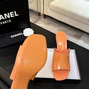 Chanel Mules Patent Calfskin Coral 95mm - 3